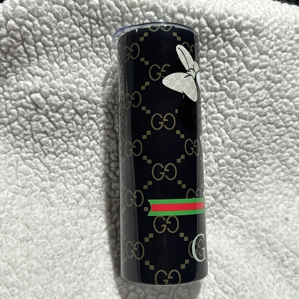 Black Graphic Print 20 OZ Skinny Tumbler - Picture 2 of 2